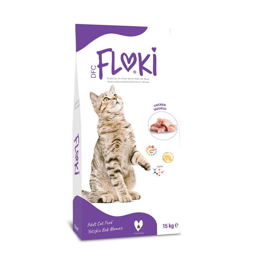 Floki Tavuklu Yetişkin Kedi Maması 15 KG | SRC: Barcode: 8680542870310